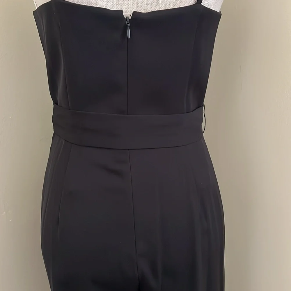 ๐ ANTONIO MELANI Black Jumpsuit with Sweetheart Neckline and Wide-Leg - Picture 14 of 17